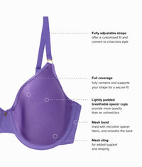 Simply Done T-Shirt Bra: Mulberry Purple