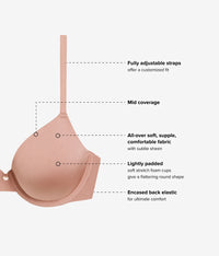 Baseline T-Shirt Bra: Roebuck