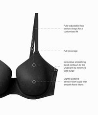 Taking Sides T-Shirt Bra: Black