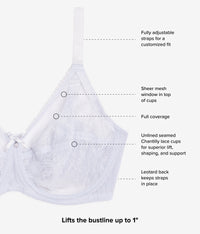 Retro Chic Full Figure Underwire Bra: Micro Chip