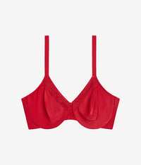 Perfect Primer Full Figure Underwire Bra: Grandalia Red