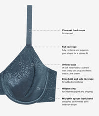 Back Appeal® Underwire Bra: Dark Slate