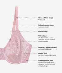 Back Appeal® Underwire Bra: Lilas