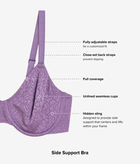 Inside Job™ Underwire Bra: Italian Grape