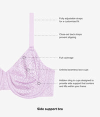 Inside Job™ Underwire Bra: Lavender Sage
