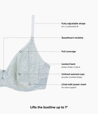Full Bloom Underwire Bra: Belgian Block