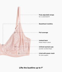 Full Bloom Underwire Bra: Rose Dust