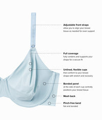 Shape Revelation® Uneven Underwire Bra: Winter Sky