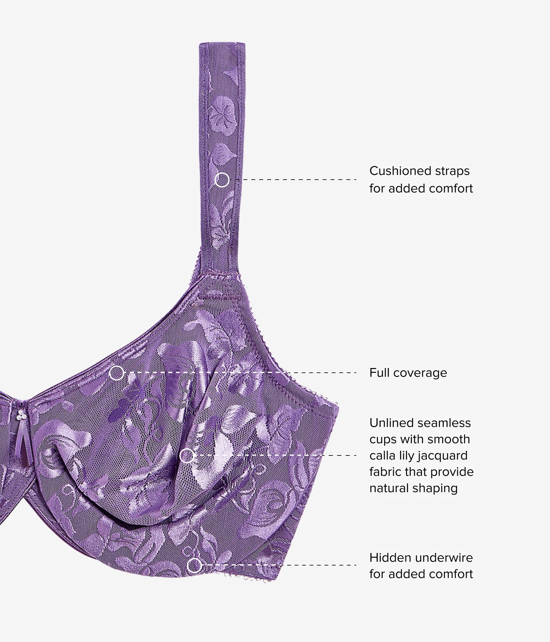 Awareness Underwire Bra: Grape Compote – Wacoal