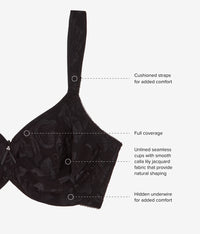 Awareness Underwire Bra: Black