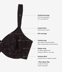 Awareness Underwire Bra: Black