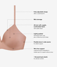 Baseline Wire Free T-Shirt Bra: Roebuck