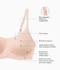 Easy Like Sunday™ Wire Free T-Shirt Bra: Rose Dust