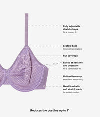 Visual Effects Minimizer Bra: Italian Grape