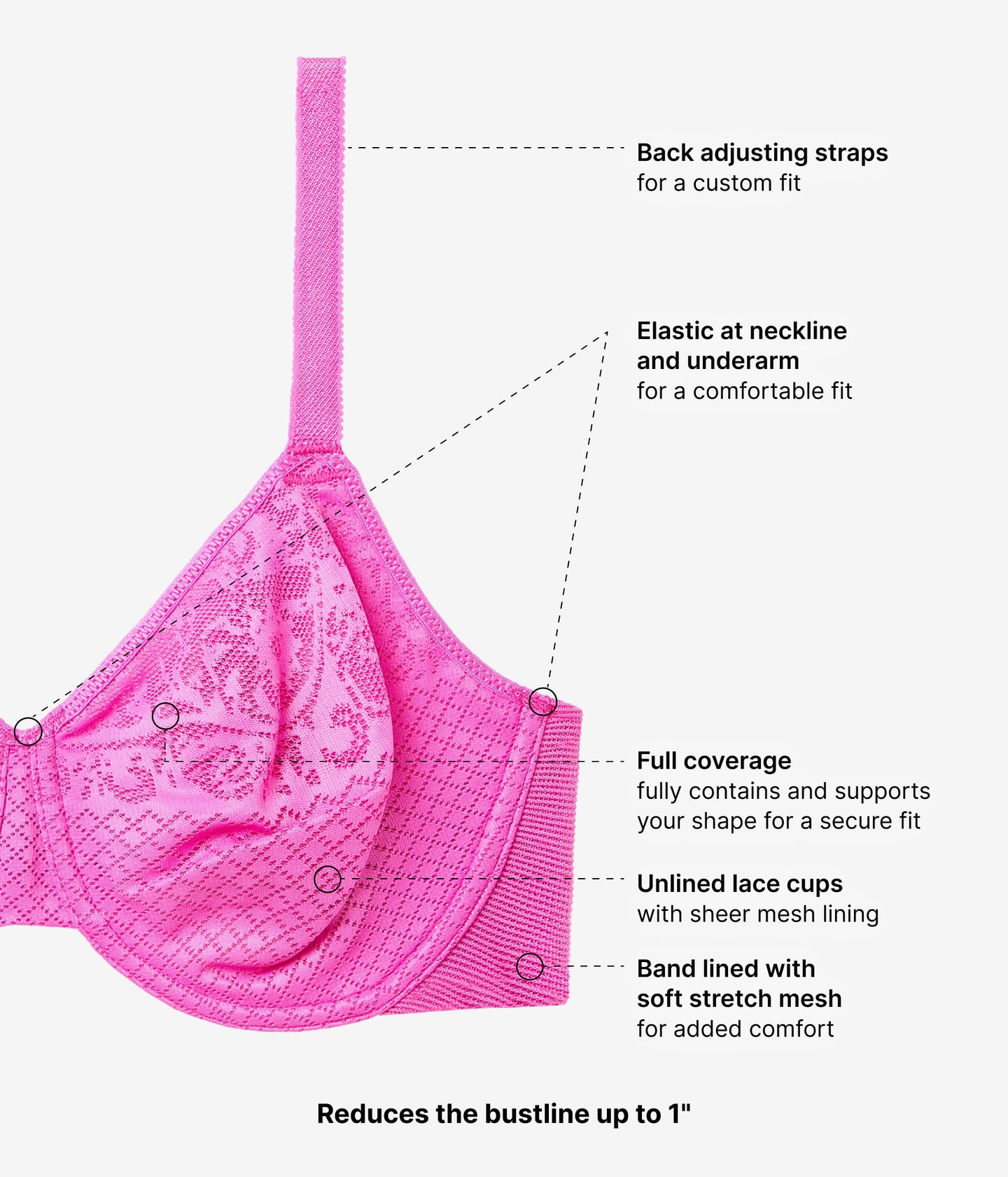 Visual Effects Minimizer Bra: Wild Azalea – Wacoal