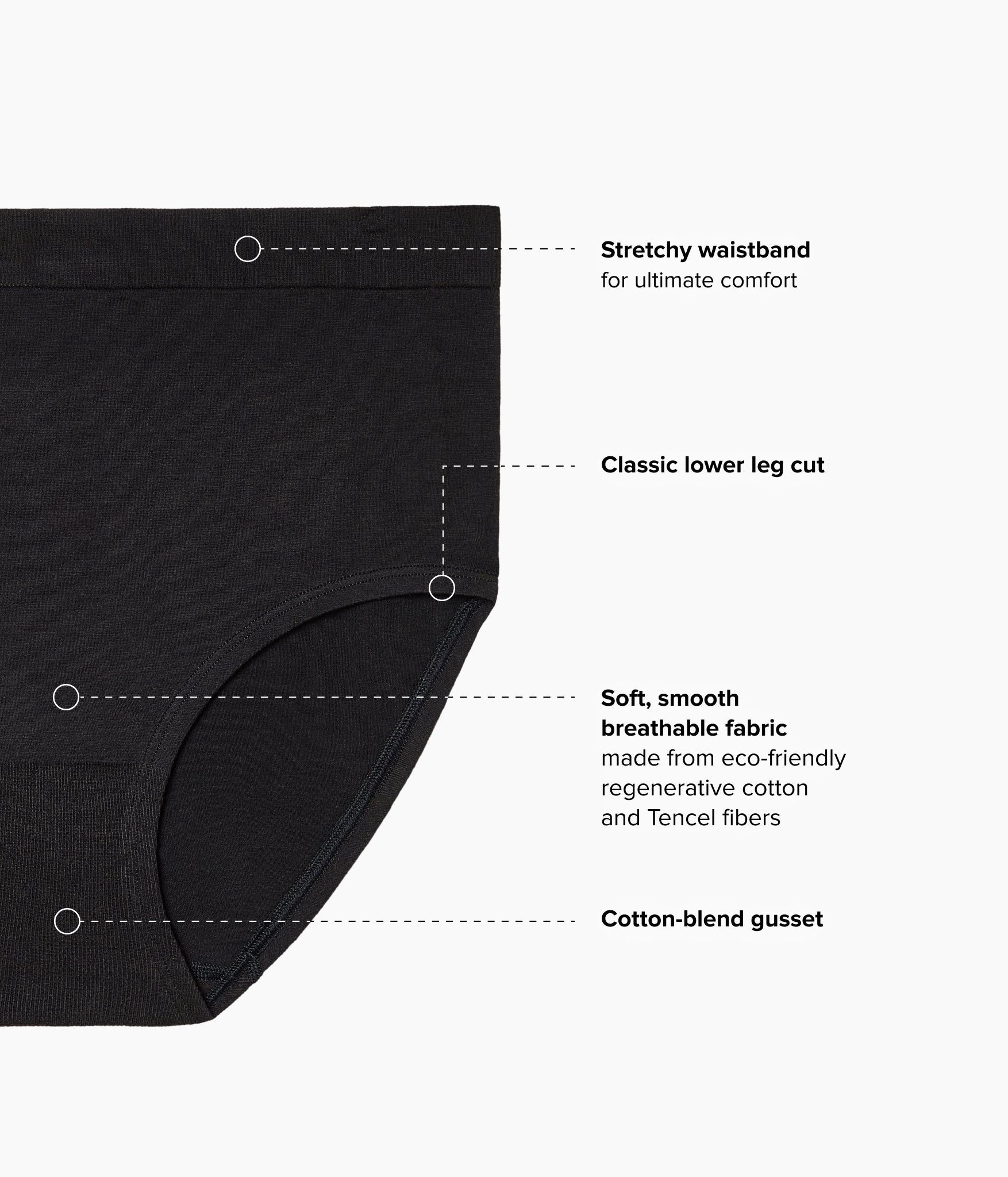 B-Smooth® Natural Brief: Black – Wacoal