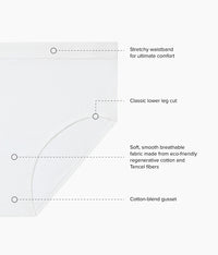 B-Smooth® Natural Brief: White