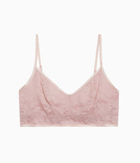 Shadow Scene Bralette: Blush Pink