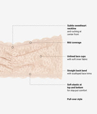 Effortlessly Lace Bandeau: Au Natural