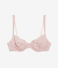 Shadow Scene Underwire Bra: Blush Pink