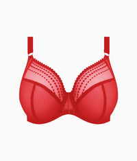 Matilda Underwire Plunge Bra: Haute Red