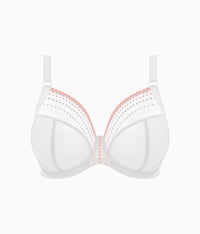 Matilda Underwire Plunge Bra: White