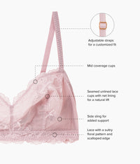 Vivid Attraction Bralette: Woodrose