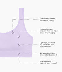 Feeling Flexible Bralette: Pastel Lilac