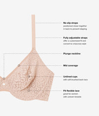 High Bar™ Plunge Underwire Bra: Roebuck