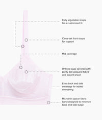 Back Appeal® Wire Free Bra: Cradle Pink