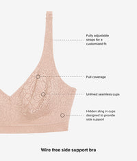 Inside Job™  Wire Free Bra: Roebuck