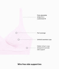 Inside Job™  Wire Free Bra: Cradle Pink
