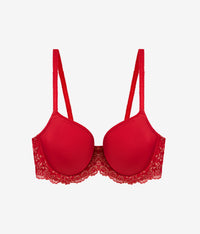 Embrace Lace® T-Shirt Bra: Grandalia Red/Rose Gold