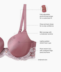 Modern Affair T-Shirt Bra: Rose Brown/Cradle Pink