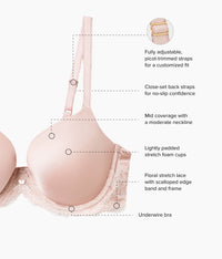 Modern Affair T-Shirt Bra: Rose Dust/Angel Wing