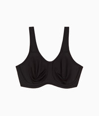 Simone Sport Underwire Bra: Black