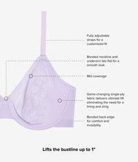 Confidence Boost™ Underwire Bra: Pastel Lilac