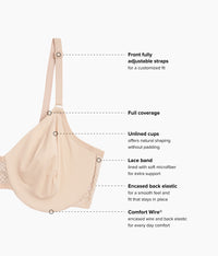 Comfort Within Reach Underwire Bra: Sand