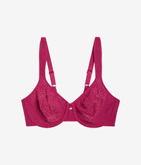 High Bar™ Underwire Bra: Red Plum