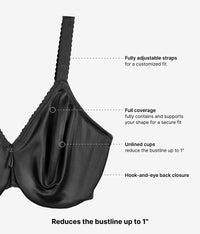 Simple Shaping Minimizer Bra: Black