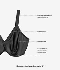 Simple Shaping Minimizer Bra: Black