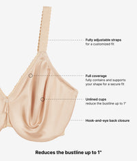Simple Shaping Minimizer Bra: Sand