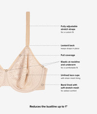 Visual Effects Minimizer Bra: Sand