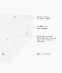 B-Smooth® Natural Hi-Cut: White
