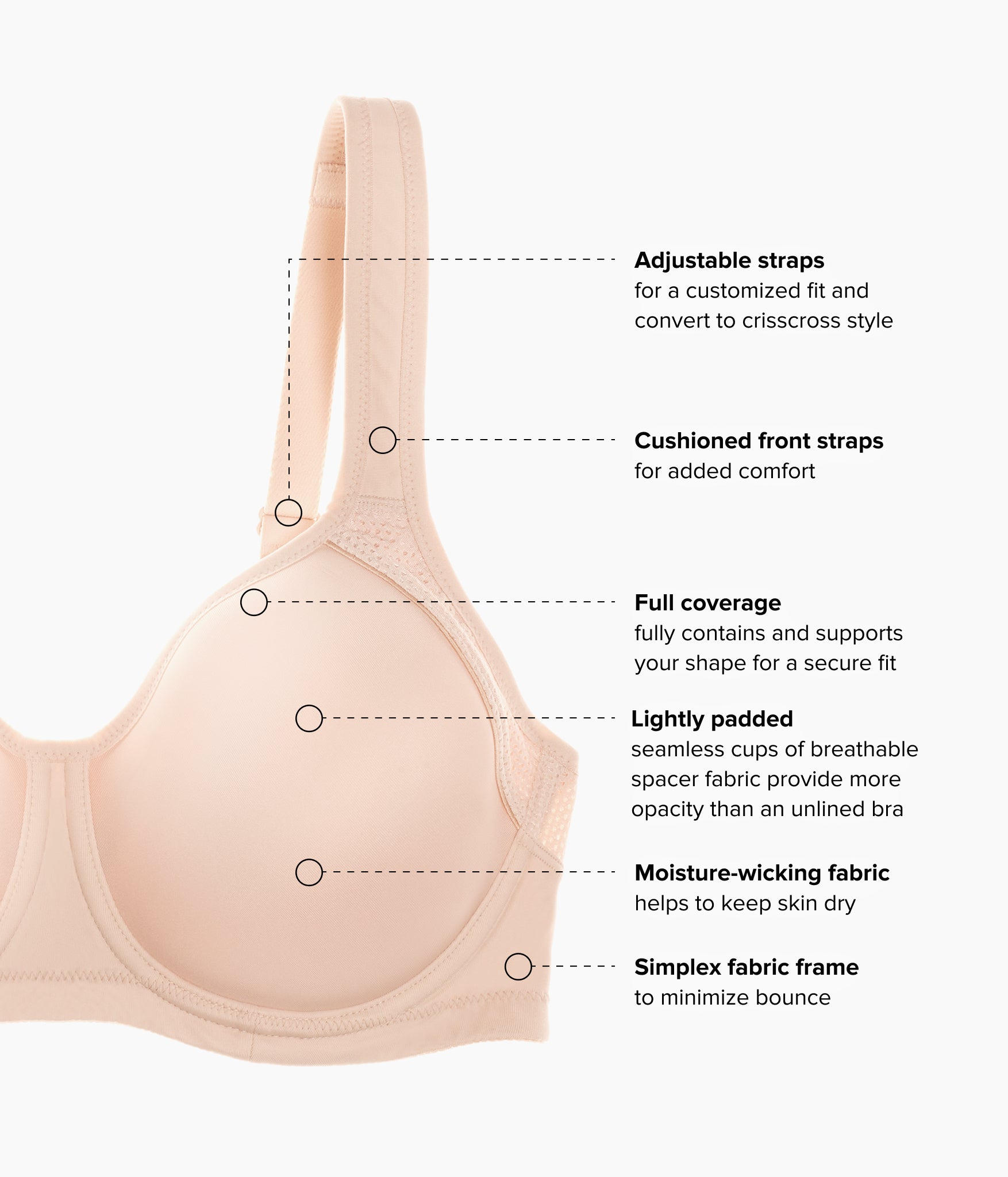 Lindsey Sport Contour Underwire Bra: Sand – Wacoal
