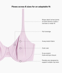 Ever Flexing™  Underwire Bra: Keepsake Lilac