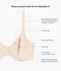 Ever Flexing™ Underwire Bra: Sand