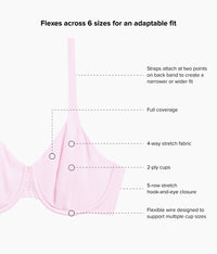 Ever Flexing™ Underwire Bra: Cradle Pink