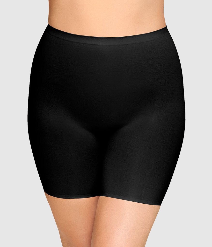 Beyond Naked Cotton Blend Thigh Shaper: Black