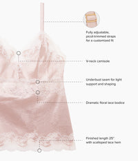 Modern Affair Cami: Rose Dust/Angel Wing
